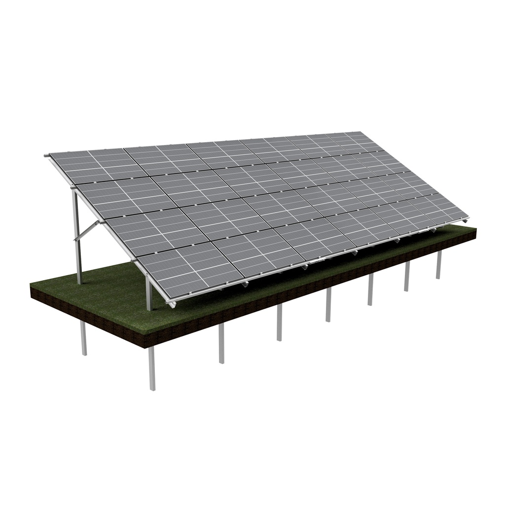 [KG-DPH 4X6 "S"] KG Stół dwupodporowy dla 24PV (4x6), układ POZIOMY, moduł do szerokości 113,5cm / wysokości 180cm