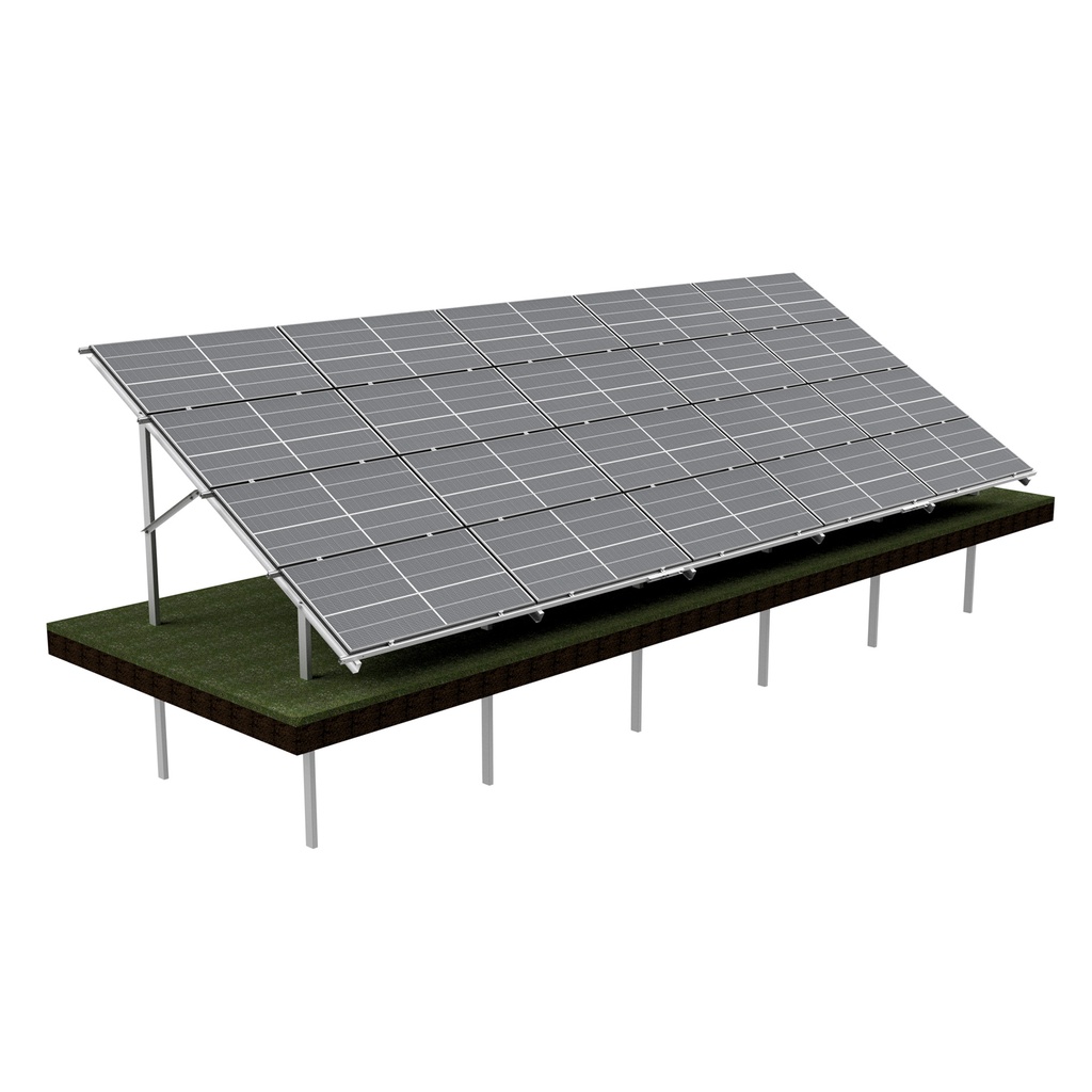 [KG-DPH 4X5 "M"] KG Stół dwupodporowy dla 20PV (4x5), układ POZIOMY, moduł do szerokości 113,5cm / wysokości 200cm