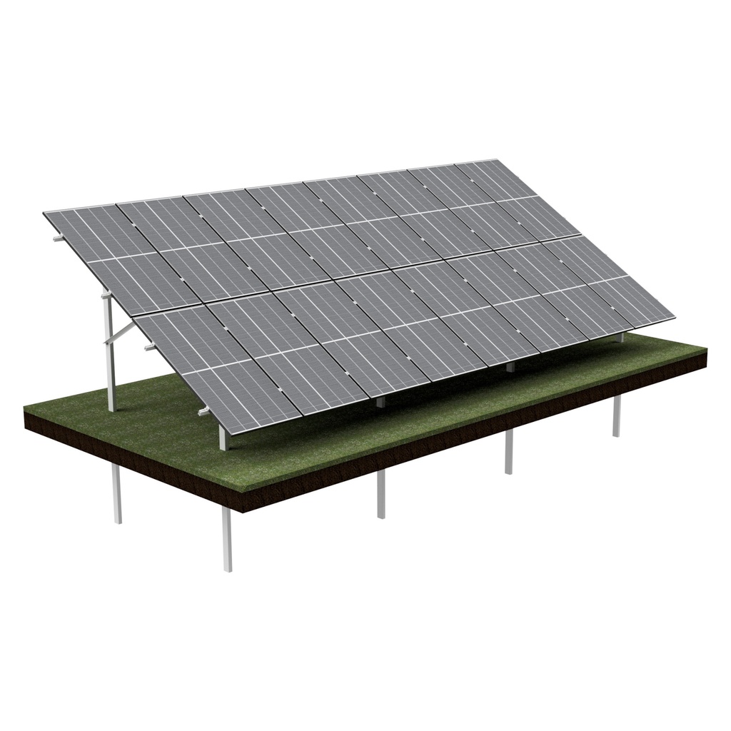 [KG-DPV 2X8 "L"] KG Stół dwupodporowy dla 16PV (2x8), układ PIONOWY, moduł do szerokości 113,5cm / wysokości 220cm