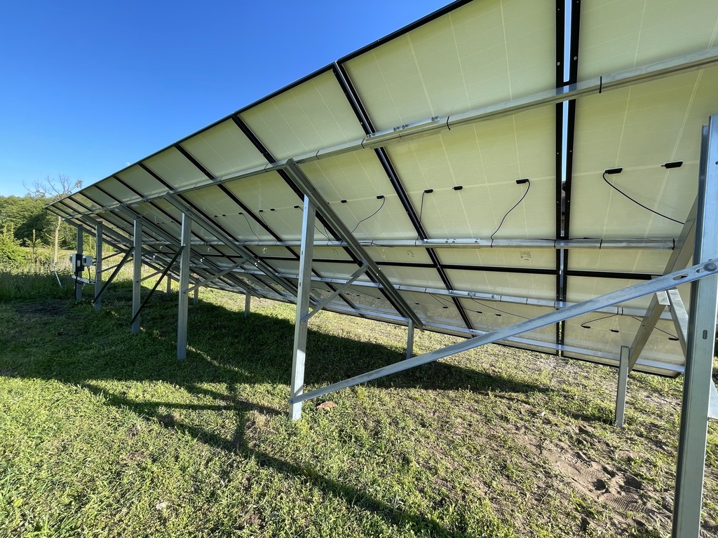 [KG-DPH 4X6 "M"] KG Stół dwupodporowy dla 24PV (4x6), układ POZIOMY, moduł do szerokości 113,5cm / wysokości 200cm