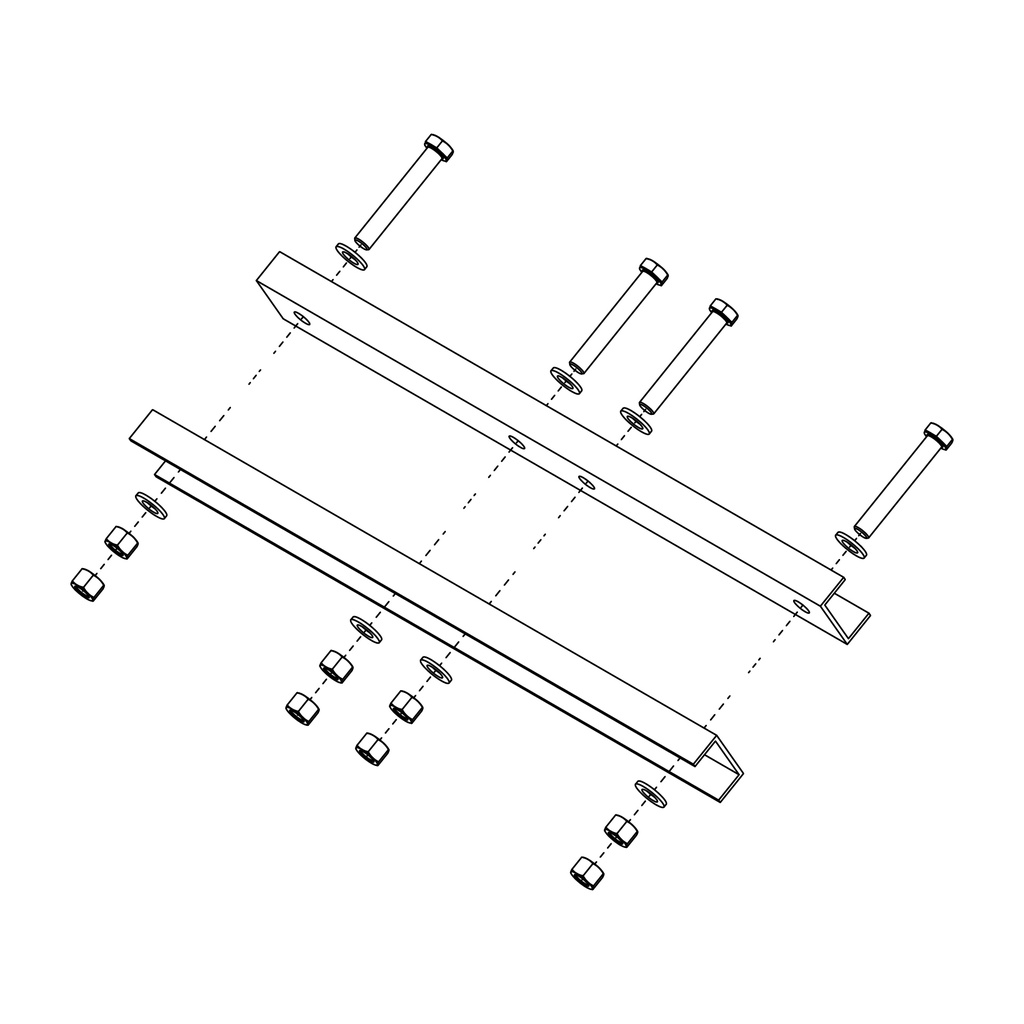 KG Zestaw śrubowy "3" łączników profili dla JPH JPV DPH4 DPH5