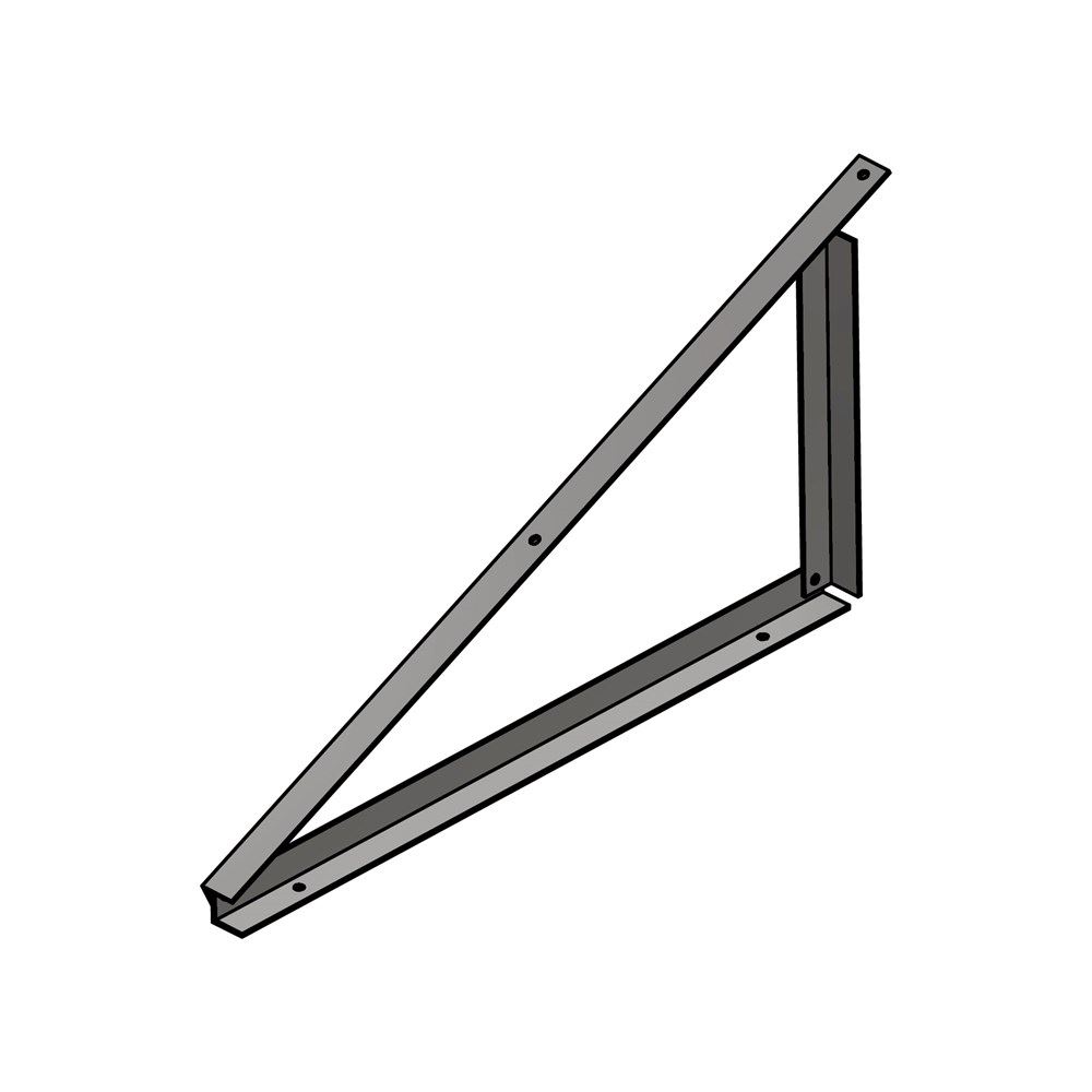 EMS Horizontal triangle 25 degrees, 40x40x4 (mm)