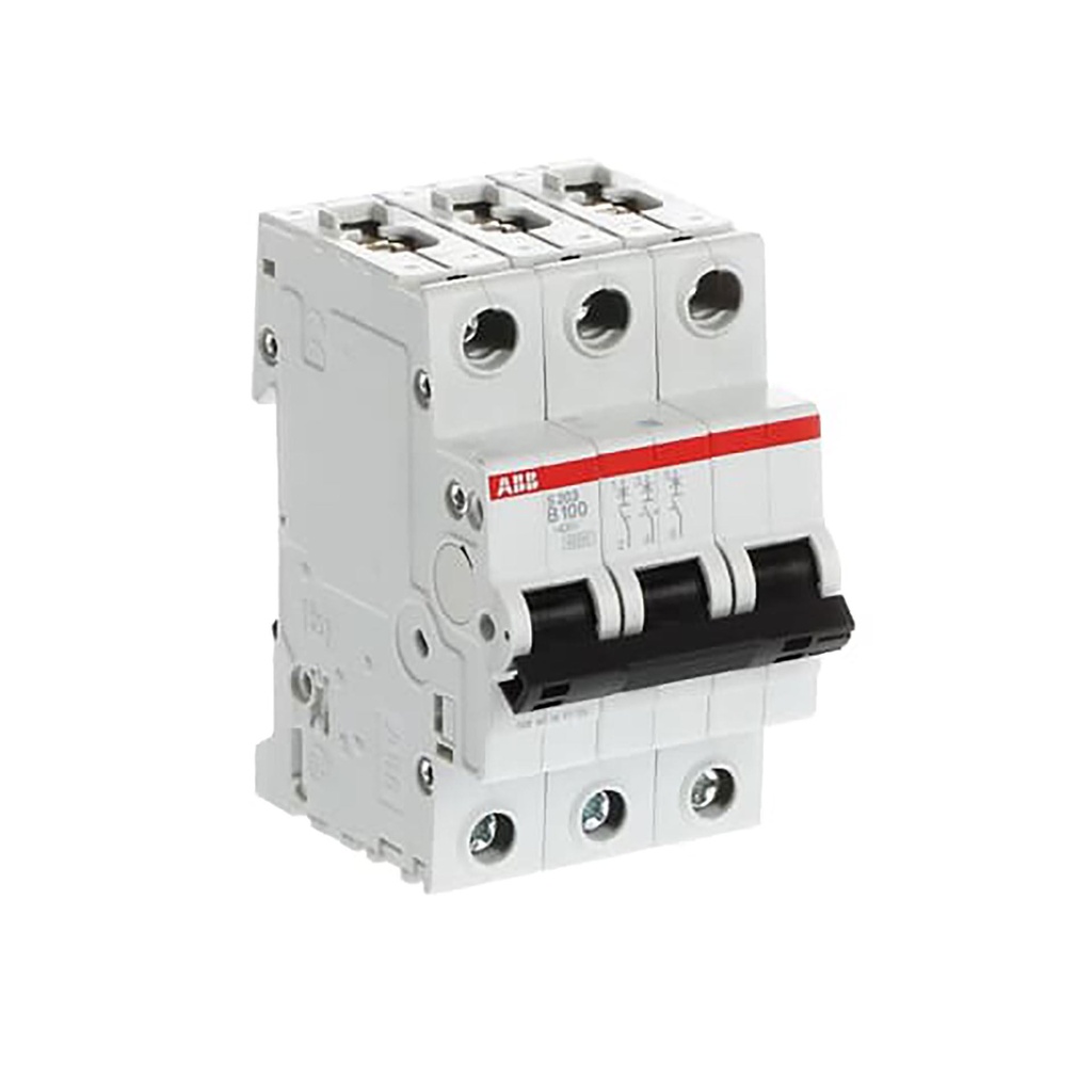 ABB S203-B100 Wyłącznik nadmiarowo-prądowy, 3P