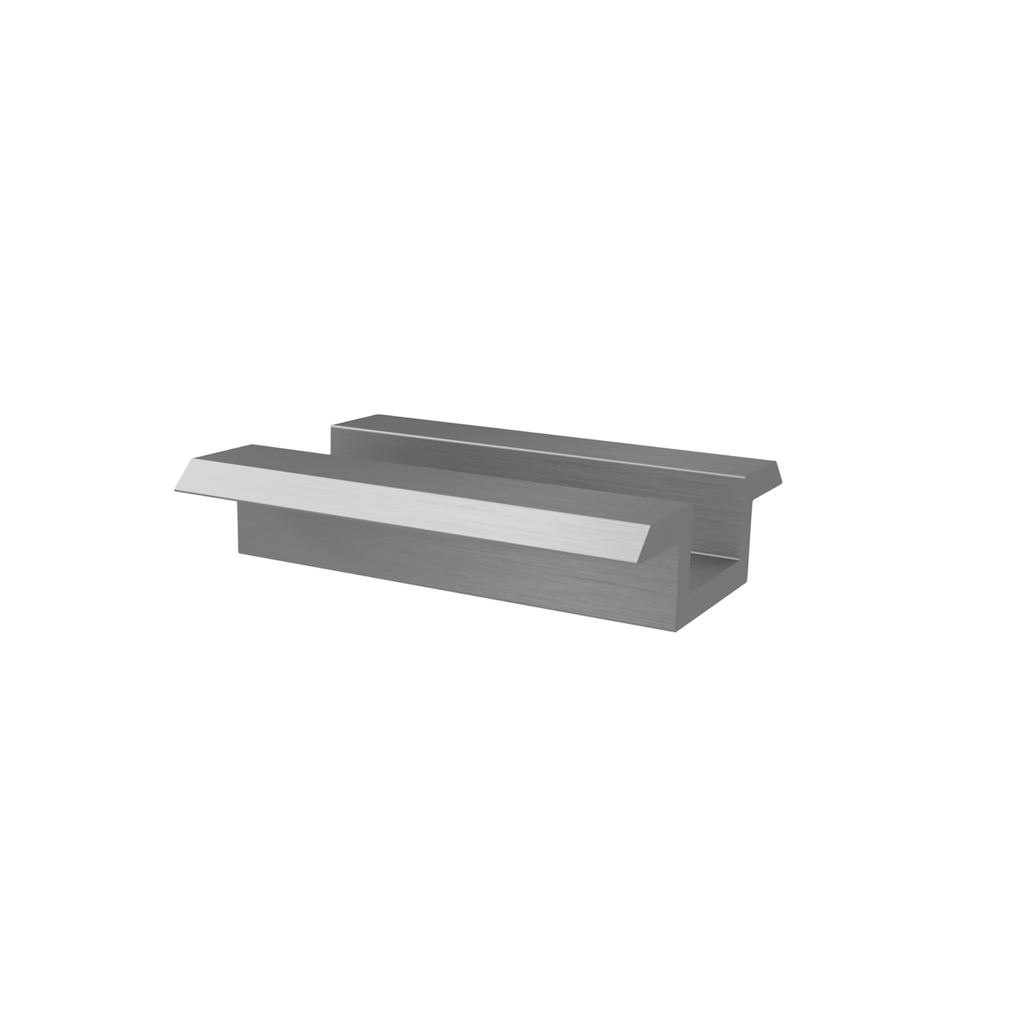 EMS Mid clamp H=12/5 mm, L=50 mm, silver