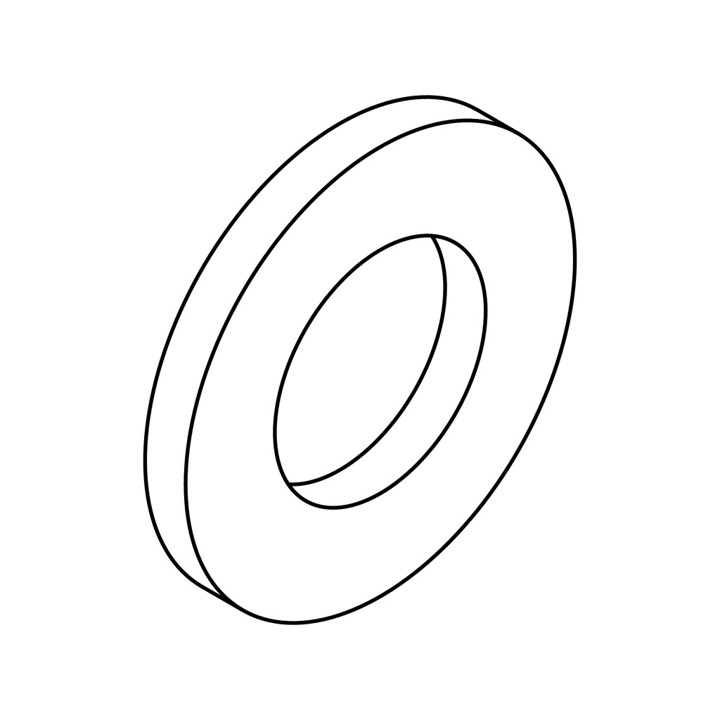 EMS Podkładka okrągła powiększona M8, DIN 9021, A2