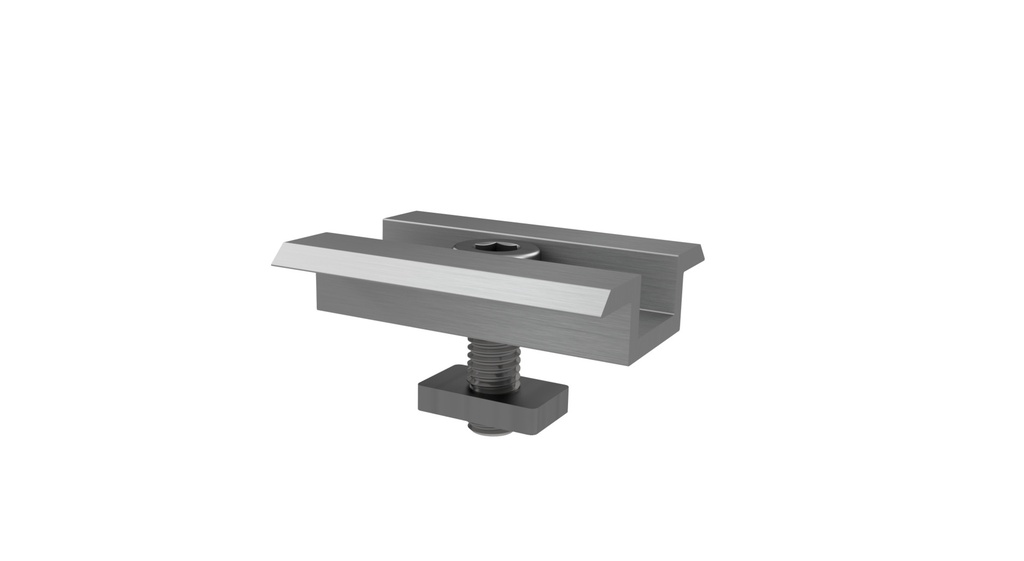 EMS Complete mid clamp H=30/35mm, L=50mm, silver