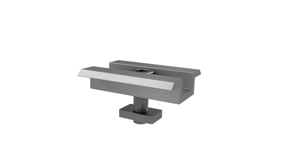 EMS Kompletna klema środkowa H=30/35mm, L=50mm, srebrna PIN