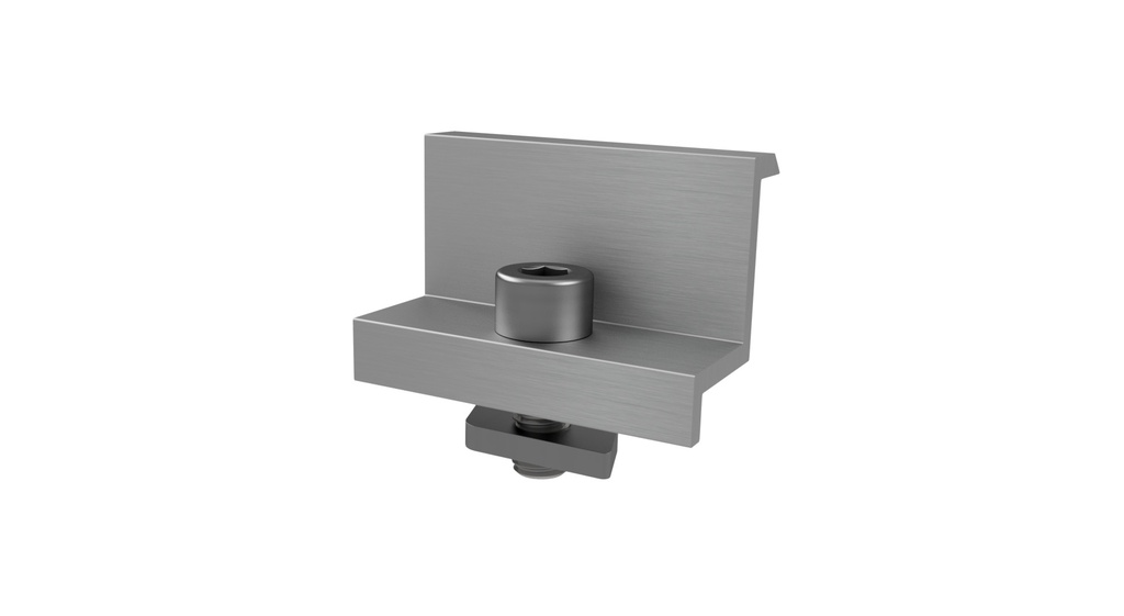 EMS Kompletna klema końcowa H=40mm, L=50mm, srebrna