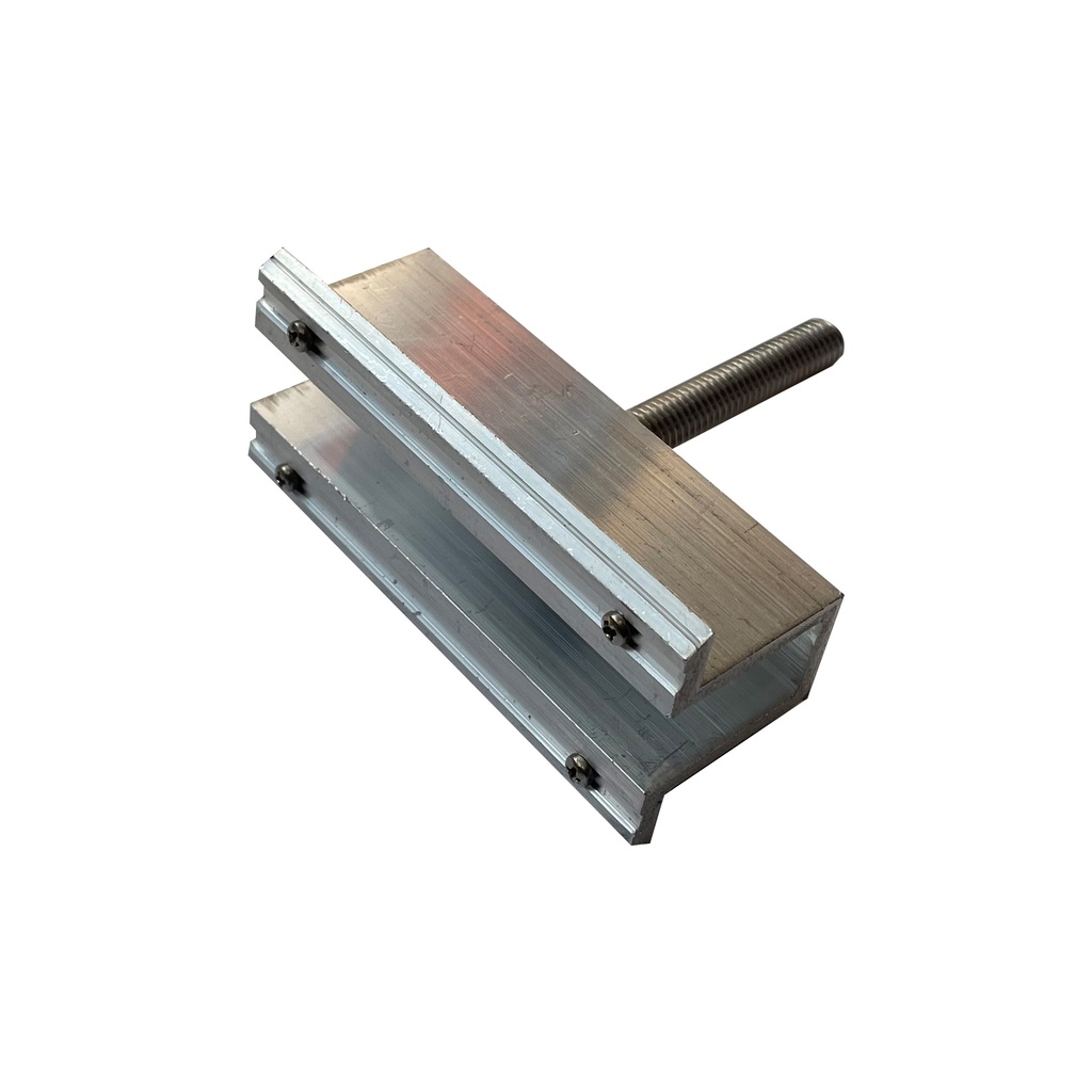 AERO Silver mid-clamp with pin, H = 30 to 50 mm