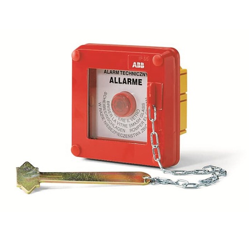 [13180] ABB Przycisk alarmowy wersja natynkowa z młoteczkiem