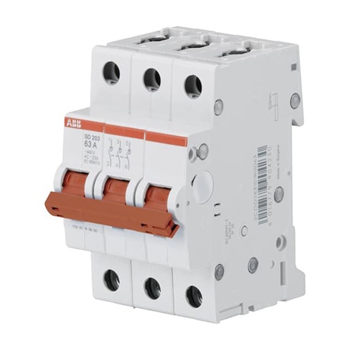 [2CDD283101R0063] ABB Rozłącznik izolacyjny AC SD203/63, 3P