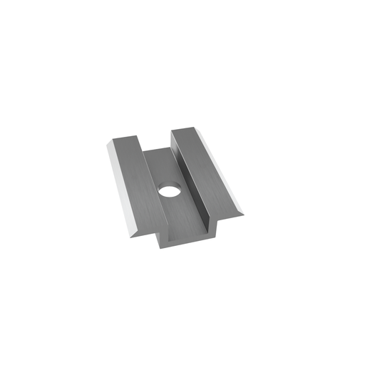 [800306-P1] EMS Klema środkowa H=12/5mm, L=60mm, srebrna z PIN