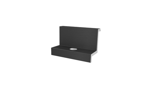 [800394-30B] EMS Mid clamp H=30mm, L=50mm, black