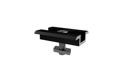 [802391-40P] EMS Kompletna klema środkowa H=35/40mm, L=50mm, czarna z PIN