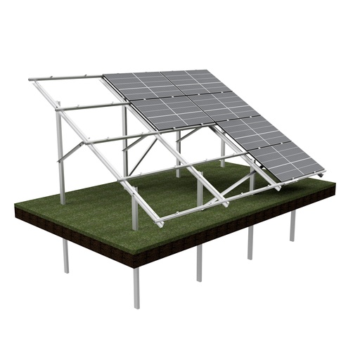 [KG-DPH 4X3 "M"] KG Stół dwupodporowy dla 12PV (4x3), układ POZIOMY, moduł do szerokości 113,5cm / wysokości 200cm