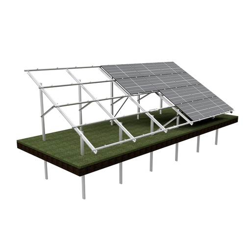[KG-DPH 4X5 "XL"] KG Stół dwupodporowy dla 20PV (4x5), układ POZIOMY, moduł do szerokości 113,5cm / wysokości 240cm