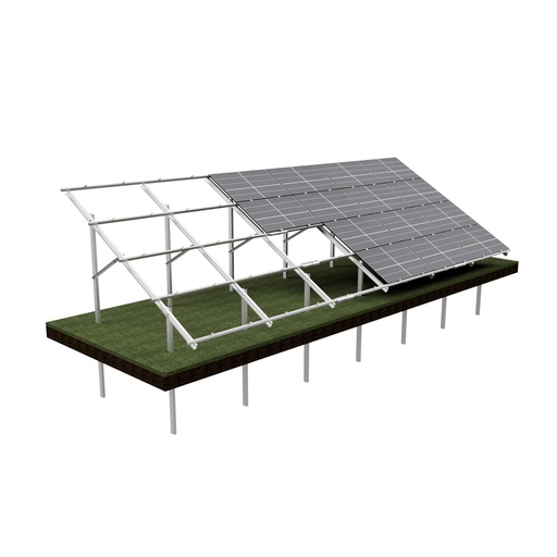 [KG-DPH 4X6 "S"] KG Stół dwupodporowy dla 24PV (4x6), układ POZIOMY, moduł do szerokości 113,5cm / wysokości 180cm