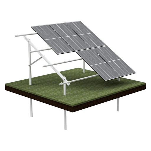 [KG-DPV 2X4 "L"] KG Stół dwupodporowy dla 8PV (2x4), układ PIONOWY, moduł do szerokości 113,5cm / wysokości 220cm