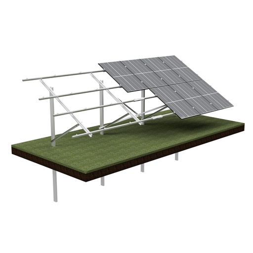 KG Stół jednopodporowy dla 14PV (2x7), układ PIONOWY, moduł do szerokości 114cm / wysokości 180cm